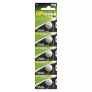 GP Lithium-Einwegbatterie CR1620, 5er-Pack