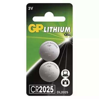 GP Lithium-Einwegbatterie CR2025, 2er-Pack GP Lithium-Einwegbatterie CR2025, 2er-Pack