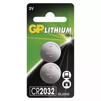 GP Einweg-Lithium-Batterie CR2032, 2er-Pack GP Einweg-Lithium-Batterie CR2032, 2er-Pack