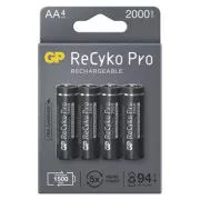 GP Wiederaufladbare Ni-MH-Batterie AA, 4er-Pack