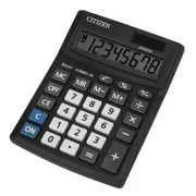 Citizen Taschenrechner CMB801-BK, schwarz, Tischgerät, achtstellig, doppelte Spannungsversorgung