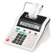 Citizen Taschenrechner CX123N, weiß und schwarz, 12 Ziffern mit Druck, zweifarbiger Druck