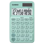 Casio Taschenrechner SL 310 UC GN, türkis, zehn Ziffern, Doppelnetzteil
