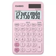 Casio Taschenrechner SL 310 UC PK, rosa, zehn Ziffern, Doppelnetzteil