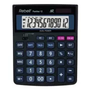 Rebell Taschenrechner RE-PANTHER 12 BX, schwarz, Desktop, 12 Ziffern
