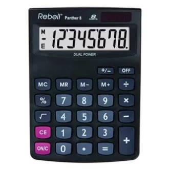 Rebell Taschenrechner RE-PANTHER 8 BX, schwarz, Desktop, achtstellig Rebell Taschenrechner RE-PANTHER 8 BX, schwarz, Desktop, achtstellig