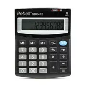 Rebell Taschenrechner RE-SDC412 BX, schwarz, Desktop, 12 Ziffern