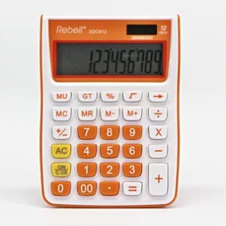 Rebell Taschenrechner RE-SDC912OR BX, orange, Tischrechner, 12 Ziffern