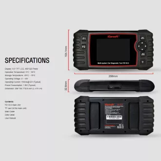 Diagnose iCarsoft FR V2.0 für Peugeot / Citroen / Renault / Dacia