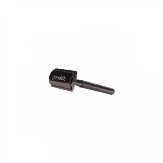 Pandoo Metall-Rasierer mit Ständer und 10 Rasierklingen schwarz Pandoo Metall-Rasierer mit Ständer und 10 Rasierklingen schwarz