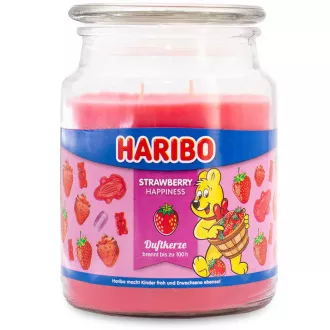 HARIBO Strawberry Happiness Duftkerze 510 g HARIBO Strawberry Happiness Duftkerze 510 g
