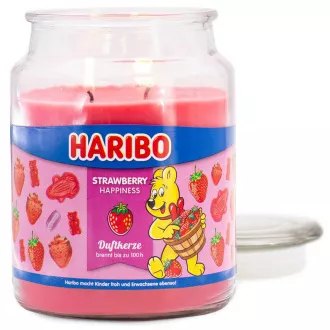 HARIBO Strawberry Happiness Duftkerze 510 g HARIBO Strawberry Happiness Duftkerze 510 g