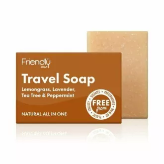 Friendly Soap Natürliche Reiseseife 3in1 Zitronengras, Lavendel, Teebaum, Minze 95 g
