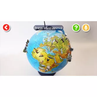 Alaysky Globus 25 cm Relief physischer Globus, Etiketten in Englisch