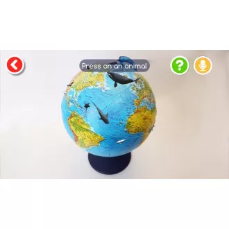 Alaysky Globus 25 cm Relief physischer Globus, Etiketten in Englisch