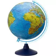 Alaysky Globe 25 cm Geprägter physischer und politischer Globus mit LED-Hintergrundbeleuchtung, Etiketten SK
