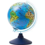 Alaysky Globe 25 cm Zoogeografischer Globus für Kinder mit LED-Hintergrundbeleuchtung, Beschriftung in Englisch