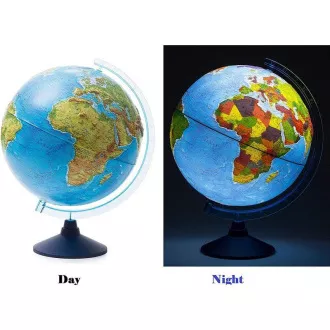 Alaysky Globus 32 cm Geprägter physischer und politischer Globus mit LED-Hintergrundbeleuchtung, in Slowakisch Alaysky Globus 32 cm Geprägter physischer und politischer Globus mit LED-Hintergrundbeleuchtung, in Slowakisch