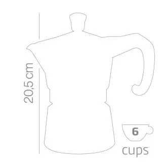 Forever Moka Teekanne Miss Moka Prestige Induktion, 355 ml, für 6 Tassen, 645 g Forever Moka Teekanne Miss Moka Prestige Induktion, 355 ml, für 6 Tassen, 645 g