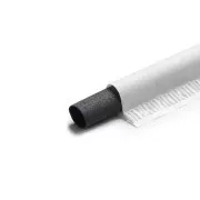 EURO STRAWS - Natürlicher Mineralstrohhalm Basic 6x230mm, Charcoal Black, 200Stück, einzeln verpackt