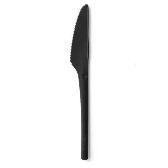 REFORK - Messer aus Naturmaterial, schwarz, 1000Stück