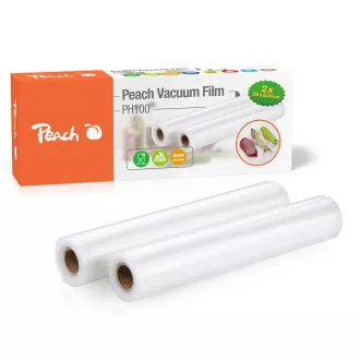 PEACH Vakuumfolie PH100, 2 Rollen, 28x300cm, 600cm gesamt PEACH Vakuumfolie PH100, 2 Rollen, 28x300cm, 600cm gesamt