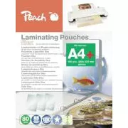 PEACH Laminierfolie A4 (228x303mm), 80mic, glänzend, eurofold, 100Stück