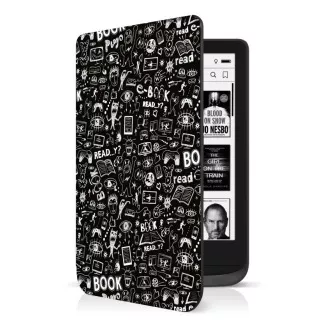CONNECT IT Doodle-Tasche für PocketBook 616/618/627/628/632, DOODLE BLACK