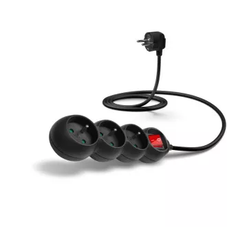 CONNECT IT Verlängerungskabel 230 V, 3 Steckdosen, 1,5 m, mit Schalter (schwarz) CONNECT IT Verlängerungskabel 230 V, 3 Steckdosen, 1,5 m, mit Schalter (schwarz)