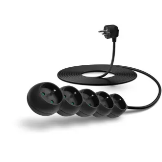 CONNECT IT Verlängerungskabel 230 V, 5 Steckdosen, 5 m, ohne Schalter (schwarz) CONNECT IT Verlängerungskabel 230 V, 5 Steckdosen, 5 m, ohne Schalter (schwarz)