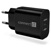 CONNECT IT Voyager2 Ladeadapter 1×USB-C, 25W PD, SCHWARZ