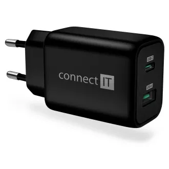 CONNECT IT Wanderer2 GaN Ladeadapter 1×USB-C 1xUSB-A, 33W PD, SCHWARZ CONNECT IT Wanderer2 GaN Ladeadapter 1×USB-C 1xUSB-A, 33W PD, SCHWARZ
