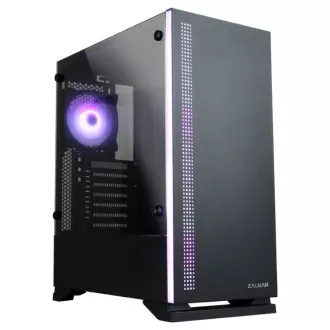 Zalman Gehäuse Miditower S5 schwarz, ohne Netzteil, ATX, 1x USB 3.0, 2x USB 2.0, transparentes Seitenteil, schwarz Zalman Gehäuse Miditower S5 schwarz, ohne Netzteil, ATX, 1x USB 3.0, 2x USB 2.0, transparentes Seitenteil, schwarz