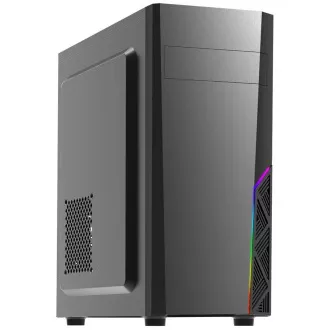 Zalman Gehäuse Miditower T8, ohne Netzteil, ATX, 1x 120mm Lüfter, 1x USB 3.0, 2x USB 2.0, RGB, schwarz