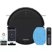 Salente R2, Staubsaugerroboter, Wasser wischend, Ladestation, schwarz
