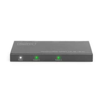 Digitus Ultra Thin HDMI Splitter, 1x2, 4K/60Hz HDR, HDCP 2.2, 18 Gbps, Micro USB powered Digitus Ultra Thin HDMI Splitter, 1x2, 4K/60Hz HDR, HDCP 2.2, 18 Gbps, Micro USB powered