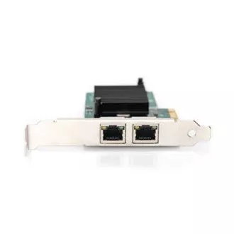 Digitus Gigabit Ethernet PCI Express Karte, Dual-Port 32-Bit Low-Profile-Halterung, Intel Chipsatz