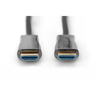 Digitus AOC HDMI Hybrid Fiber Anschlusskabel, Typ A M/M, 15 m, UHD 4K@60 Hz, CE, gold, bl