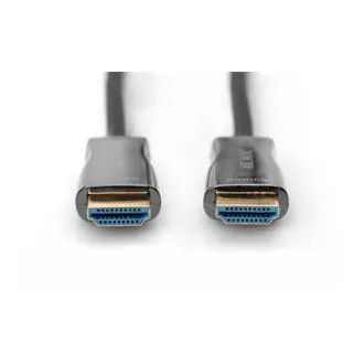 Digitus AOC HDMI-Anschlusskabel mit Hybridfaser, Typ A M/M, 10 m, UHD 4K@60 Hz, CE, gold, bl