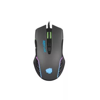 Fury Gaming Mouse Hustler, Gaming, 6400DPI, USB, optisch, kabelgebunden, RGB, 7 Tasten, Kabellänge 1,6m, schwarz Fury Gaming Mouse Hustler, Gaming, 6400DPI, USB, optisch, kabelgebunden, RGB, 7 Tasten, Kabellänge 1,6m, schwarz