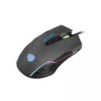 Fury Gaming Mouse Hustler, Gaming, 6400DPI, USB, optisch, kabelgebunden, RGB, 7 Tasten, Kabellänge 1,6m, schwarz Fury Gaming Mouse Hustler, Gaming, 6400DPI, USB, optisch, kabelgebunden, RGB, 7 Tasten, Kabellänge 1,6m, schwarz