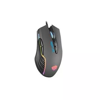 Fury Gaming Mouse Hustler, Gaming, 6400DPI, USB, optisch, kabelgebunden, RGB, 7 Tasten, Kabellänge 1,6m, schwarz Fury Gaming Mouse Hustler, Gaming, 6400DPI, USB, optisch, kabelgebunden, RGB, 7 Tasten, Kabellänge 1,6m, schwarz