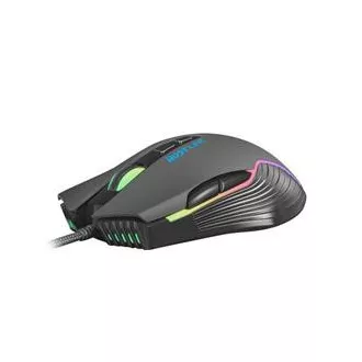 Fury Gaming Mouse Hustler, Gaming, 6400DPI, USB, optisch, kabelgebunden, RGB, 7 Tasten, Kabellänge 1,6m, schwarz Fury Gaming Mouse Hustler, Gaming, 6400DPI, USB, optisch, kabelgebunden, RGB, 7 Tasten, Kabellänge 1,6m, schwarz