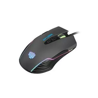 Fury Gaming Mouse Hustler, Gaming, 6400DPI, USB, optisch, kabelgebunden, RGB, 7 Tasten, Kabellänge 1,6m, schwarz Fury Gaming Mouse Hustler, Gaming, 6400DPI, USB, optisch, kabelgebunden, RGB, 7 Tasten, Kabellänge 1,6m, schwarz