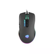 Fury Gaming Mouse Scrapper, Gaming, 6400DPI, USB, optisch, kabelgebunden, RGB, 7 Tasten, Kabellänge 1,6m, schwarz