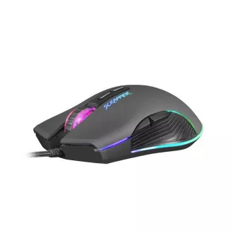 Fury Gaming Mouse Scrapper, Gaming, 6400DPI, USB, optisch, kabelgebunden, RGB, 7 Tasten, Kabellänge 1,6m, schwarz Fury Gaming Mouse Scrapper, Gaming, 6400DPI, USB, optisch, kabelgebunden, RGB, 7 Tasten, Kabellänge 1,6m, schwarz