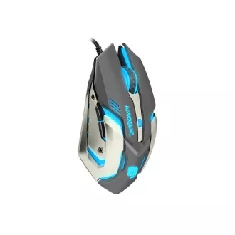 Fury Gaming Mouse Warrior, Gaming, 3200DPI, USB, optisch, kabelgebunden, RGB, 6 Tasten, Kabellänge 1,5m, schwarz Fury Gaming Mouse Warrior, Gaming, 3200DPI, USB, optisch, kabelgebunden, RGB, 6 Tasten, Kabellänge 1,5m, schwarz