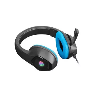 Fury Gaming Headset mit Mikrofon Phantom, kabelgebunden, RGB, USB, Klinke 3,5mm, Kabellänge 2m, schwarz