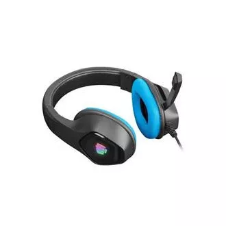 Fury Gaming Headset mit Mikrofon Phantom, kabelgebunden, RGB, USB, Klinke 3,5mm, Kabellänge 2m, schwarz