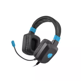 Fury Raptor Gaming-Headset mit Mikrofon, kabelgebunden, RGB, USB, Klinke 3,5mm, Kabellänge 2m, schwarz